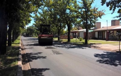 Asfaltan en Los Sauces, Barrio Fullana y Cuadro Nacional