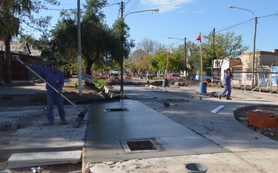 SAN RAFAEL: SE CONSTRUYE LA NUEVA ROTONDA DE SAN MARTÍN Y URQUIZA