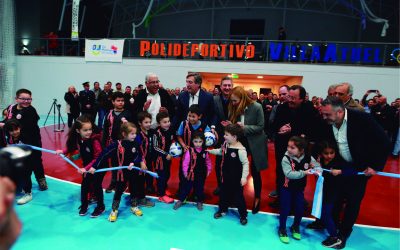 ANTE UNA MULTITUD, EMIR FÉLIX INAUGURÓ EL NUEVO POLIDEPORTIVO DE VILLA ATUEL