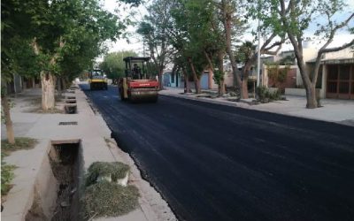 EL MUNICIPIO ASFALTÓ LA ISLA DEL RÍO DIAMANTE Y LOS BARRIOS SANTA ELENA Y GENERAL PAZ