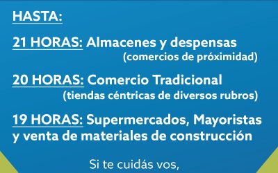 DESDE HOY LA MAYORÍA DE LOS COMERCIOS DE SAN RAFAEL PODRÁ CERRAR MÁS TARDE