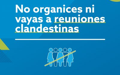#HACETUPARTE, LA CAMPAÑA PARA DESALENTAR REUNIONES PRIVADAS Y JUNTADAS MASIVAS POR EL DÍA DEL ESTUDIANTE