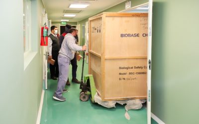 AVANZA EL SEGUNDO LABORATORIO COVID EN SAN RAFAEL: LLEGÓ LA CAMPANA PARA REALIZAR LOS ANÁLISIS
