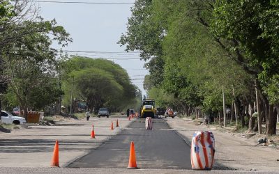 SE ASFALTA LA AVENIDA MORENO AL NORTE DE LA CIUDAD