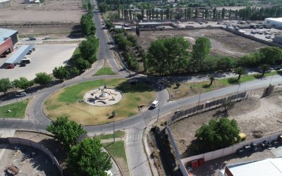 OBRAS DESDE LAS ALTURAS: CORREDORES VIALES ASFALTADOS Y TRABAJOS COMPLEMENTARIOS EN EL PASEO RAWSON