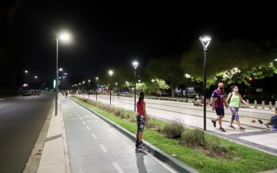 PRUEBAS LUMÍNICAS EN EL PASEO RAWSON