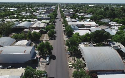 ASÍ SE VE DESDE LAS ALTURAS LA AVENIDA SARMIENTO CON SU NUEVO ASFALTO