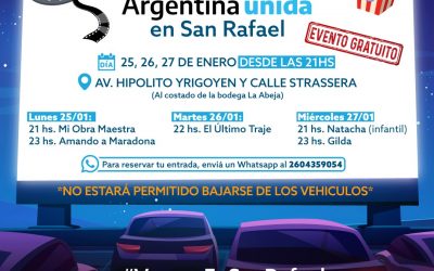 SAN RAFAEL ES SEDE DEL FESTIVAL DE AUTOCINE GRATUITO