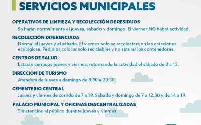 SERVICIOS MUNICIPALES EN SEMANA SANTA