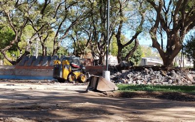 AVANZA LA REMODELACIÓN DE LA PLAZA INDEPENDENCIA