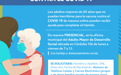 VACUNACIÓN COVID-19: INSCRIPCIÓN A ADULTOS MAYORES DE 60 AÑOS