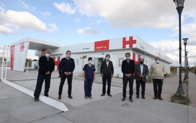 EMIR FÉLIX Y EL MINISTRO KATOPODIS RECORRIERON EL NUEVO CENTRO MODULAR