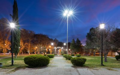 ASÍ QUEDÓ LA PLAZA ITALIA CON SUS NUEVAS LUCES LED