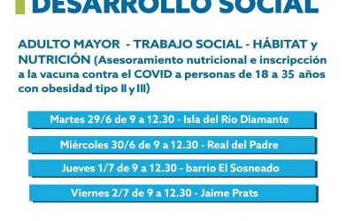 VACUNA ANTICOVID: CONTINÚAN LOS OPERATIVOS DE INSCRIPCIÓN EN DIFERENTES BARRIOS Y DISTRITOS