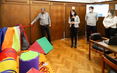 JARDINES MUNICIPALES RECIBIERON MATERIAL PARA ESTIMULAR ACTIVIDAD FÍSICA Y PSICOMOTRICIDAD