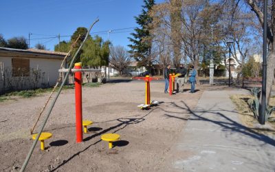 SAN RAFAEL SIGUE SUMANDO GIMNASIOS A CIELO ABIERTO EN LOS DISTRITOS