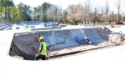 PARQUE DE LOS JÓVENES: SE CONSTRUYE “LA OLLA” EN EL SKATEPARK, UNA DE LAS PRINCIPALES ATRACCIONES QUE TENDRÁ EL CIRCUITO