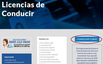 CONSULTA DE TURNO PARA LA LICENCIA DE CONDUCIR