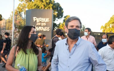 EMIR FÉLIX INAUGURÓ EL PARQUE DE LOS JÓVENES: “SOÑAMOS MUCHO ESTA OBRA”