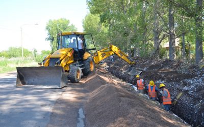COLECTOR NORTE: ASÍ AVANZA LA OBRA QUE DARÁ FACTIBILIDAD DE CLOACAS A 4.000 FAMILIAS Y FUTUROS LOTEOS