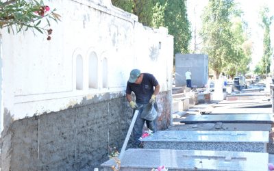 COMENZARON LAS OBRAS EN EL CEMENTERIO DE CAÑADA SECA Y SE VIENE LA LLAVE