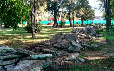 EMPEZÓ LA TRANSFORMACIÓN DE LA HISTÓRICA PLAZA DE PUEBLO DIAMANTE