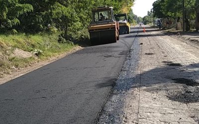 REAL DEL PADRE: EL MUNICIPIO ASFALTÓ UN TRAMO DE LA CALLE PROVINCIAL RÍO NEGRO