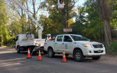 NUEVAS LUCES EN CALLE CUBILLOS: TRABAJO EN CONJUNTO CON VIALIDAD EN UNO DE LOS PRINCIPALES CAMINOS TURÍSTICOS DE SAN RAFAEL