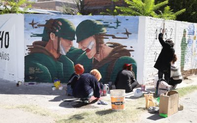ASÍ LUCEN LOS MURALES EN HONOR A LOS COMBATIENTES DE MALVINAS
