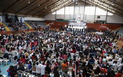 CERCA DE 2.000 ALUMNOS DE ESCUELAS SANRAFAELINAS CELEBRARON EL DÍA DEL HIMNO Y SE CONECTARON CON LA ANTÁRTIDA