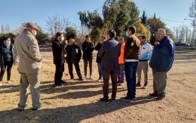 CAMPI RECORRIÓ EL PREDIO DONDE SE CELEBRARÁ EL PERICÓN Y SE REUNIÓ CON ENTIDADES DE LA VILLA