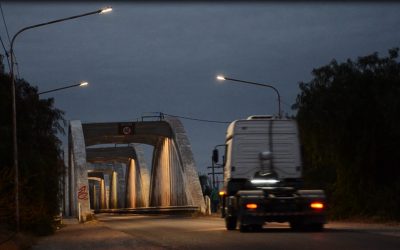 NUEVAS LUCES EN EL PUENTE DE LA RUTA 165 Y EN LAS PASARELAS PEATONALES DE LOS PUENTES DE BALLOFFET