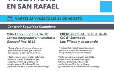 EL TRÁILER DE SALUD Y EL AULA MÓVIL DE NACIÓN DESEMBARCAN EN SAN RAFAEL