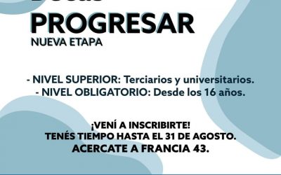 EL MUNICIPIO CONTINÚA INSCRIBIENDO Y ASESORANDO ASPIRANTES A LAS BECAS PROGRESAR