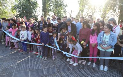 DISTRITOS MEJORES Y MÁS LINDOS: SE INAUGURARON UNA CANCHA DE HOCKEY Y LA PLAZA EN CUADRO NACIONAL