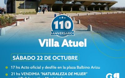 VILLA ATUEL CELEBRARÁ SU ANIVERSARIO CON ACTO, DESFILE Y VENDIMIA