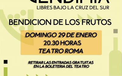 BENDICIÓN DE LOS FRUTOS: SE TRASLADA AL TEATRO ROMA