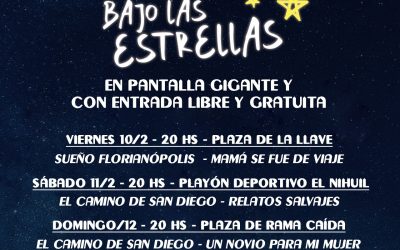 LLEGA “CINE BAJO LAS ESTRELLAS”, UN CICLO DE PELÍCULAS QUE RECORRERÁ LOS DISTRITOS Y LA CIUDAD