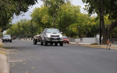 LAS OBRAS NO PARAN: SE HABILITÓ PATRICIAS MENDOCINAS Y YA SE ASFALTAN CALLES DE MONTE COMÁN