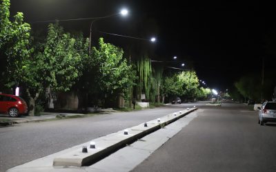 ASÍ SE VE VILLA ATUEL CON SUS NUEVAS LUCES LED