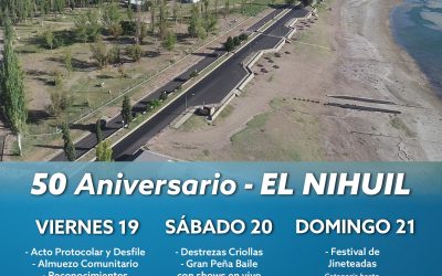 EL NIHUIL CELEBRA SUS 50 AÑOS CON DESFILE, MÚSICA Y UN HISTÓRICO PLAN DE OBRAS