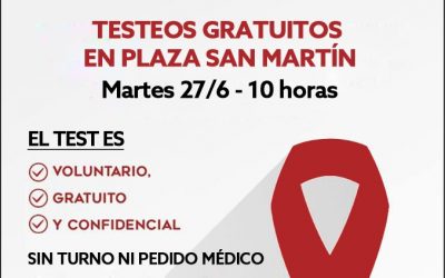 TESTEOS GRATUITOS DE HIV EN PLAZA SAN MARTÍN