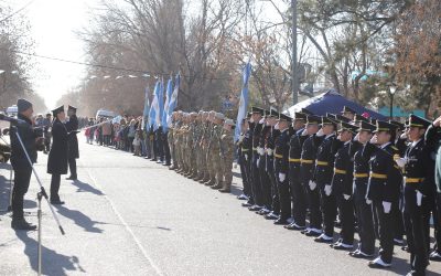 DÍA DE LA BANDERA: MÁS DE 500 SANRAFAELINOS JURARON LA INSIGNIA PATRIA EN SALTO DE LAS ROSAS