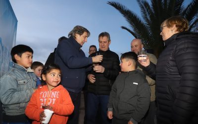 EMIR FÉLIX INAUGURÓ MÁS DE 14 MIL NUEVOS METROS DE REDES DE AGUA POTABLE EN RAMA CAÍDA