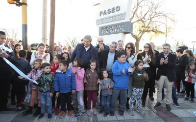 SAN RAFAEL YA TIENE SU NUEVO PASEO LUIS HUERTA: UNA MULTITUD ASISTIÓ A LA INAUGURACIÓN