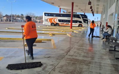 EN LA TERMINAL DE ÓMNIBUS SE NORMALIZAN LOS SERVICIOS Y LA LIMPIEZA DE TODOS SUS ESPACIOS