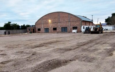 MÁS INVERSIÓN EN DEPORTE: COMENZÓ A CONSTRUIRSE UN PLAYÓN EN RINCÓN DEL ATUEL