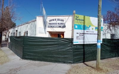 ARRANCARON LAS OBRAS PARA REMODELAR EL CENTRO DE JUBILADOS DE VILLA ATUEL