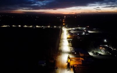 MÁS LED EN DISTRITOS: SE ENCENDIERON NUEVAS LUMINARIAS EN COLONIA RUSA