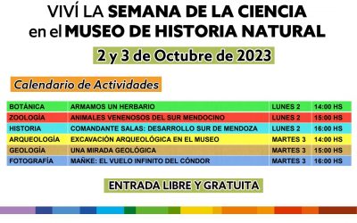MÚLTIPLES PROPUESTAS EN EL MUSEO DE HISTORIA NATURAL POR LA SEMANA NACIONAL DE LA CIENCIA